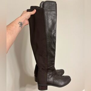 NWOT Marc Fisher Dark Brown Over the Knee Boots